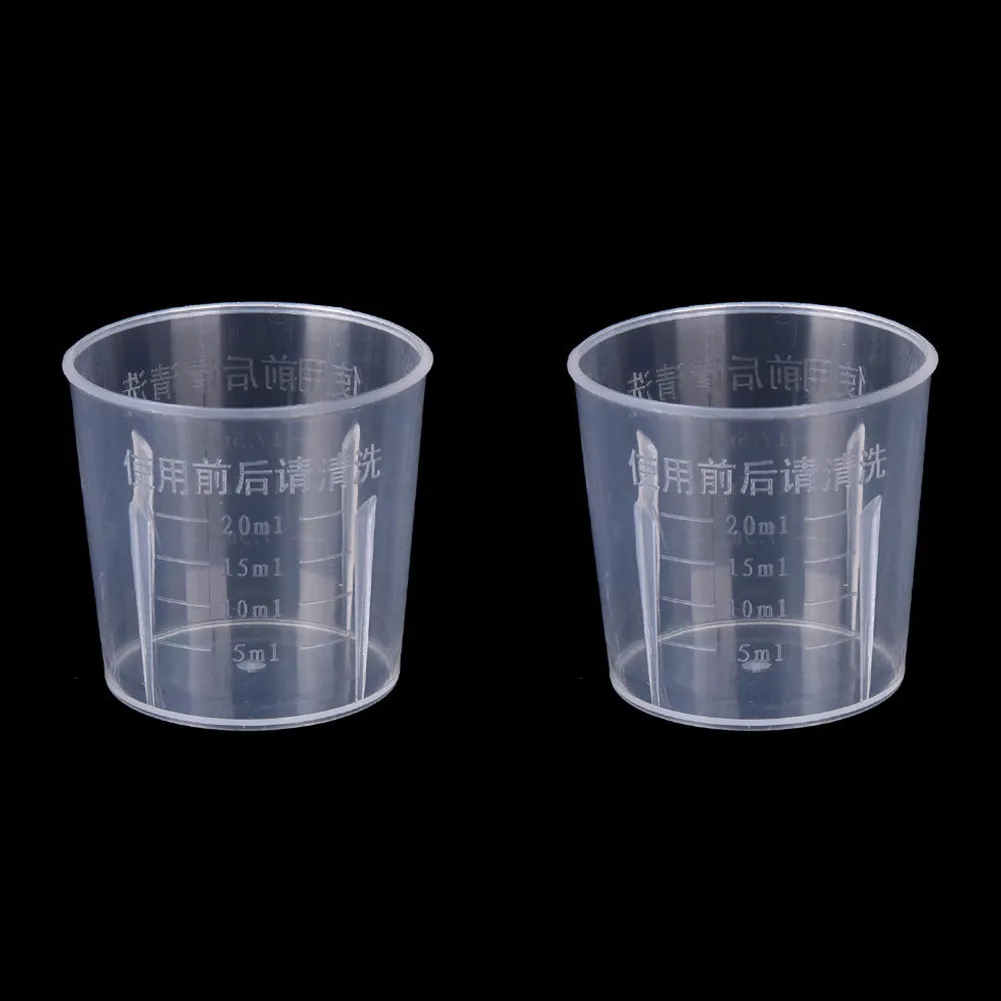 Clear Plastic Graduated Disposable Measuring Cups For Baking And Beaker Liquid  Measurement Available In 20ml, 30ml; 50ml 1000ml Sizes From Nnmw, $0.17